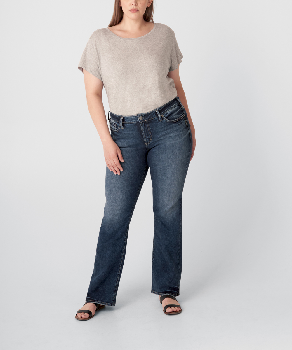 Silver Jeans Suki Mid Rise Slim Bootcut Jeans Plus Size Silver Jeans Suki Mid Rise Slim Bootcut Jeans Plus Size